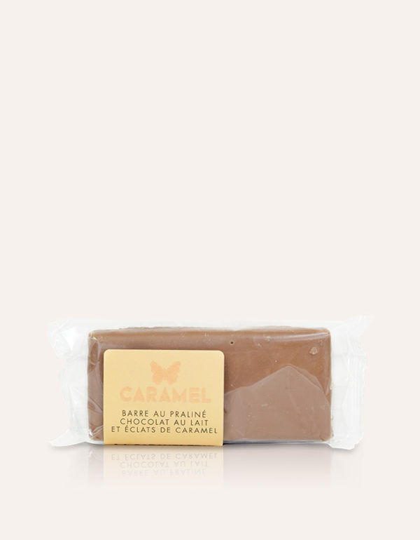 barre praliné chocolat lait caramel