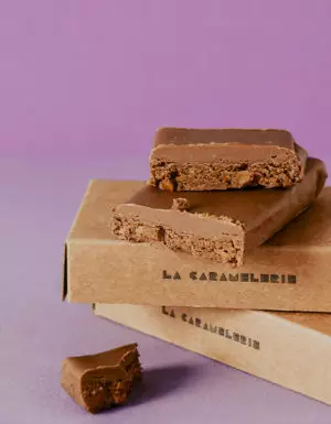 barre praliné chocolat caramel